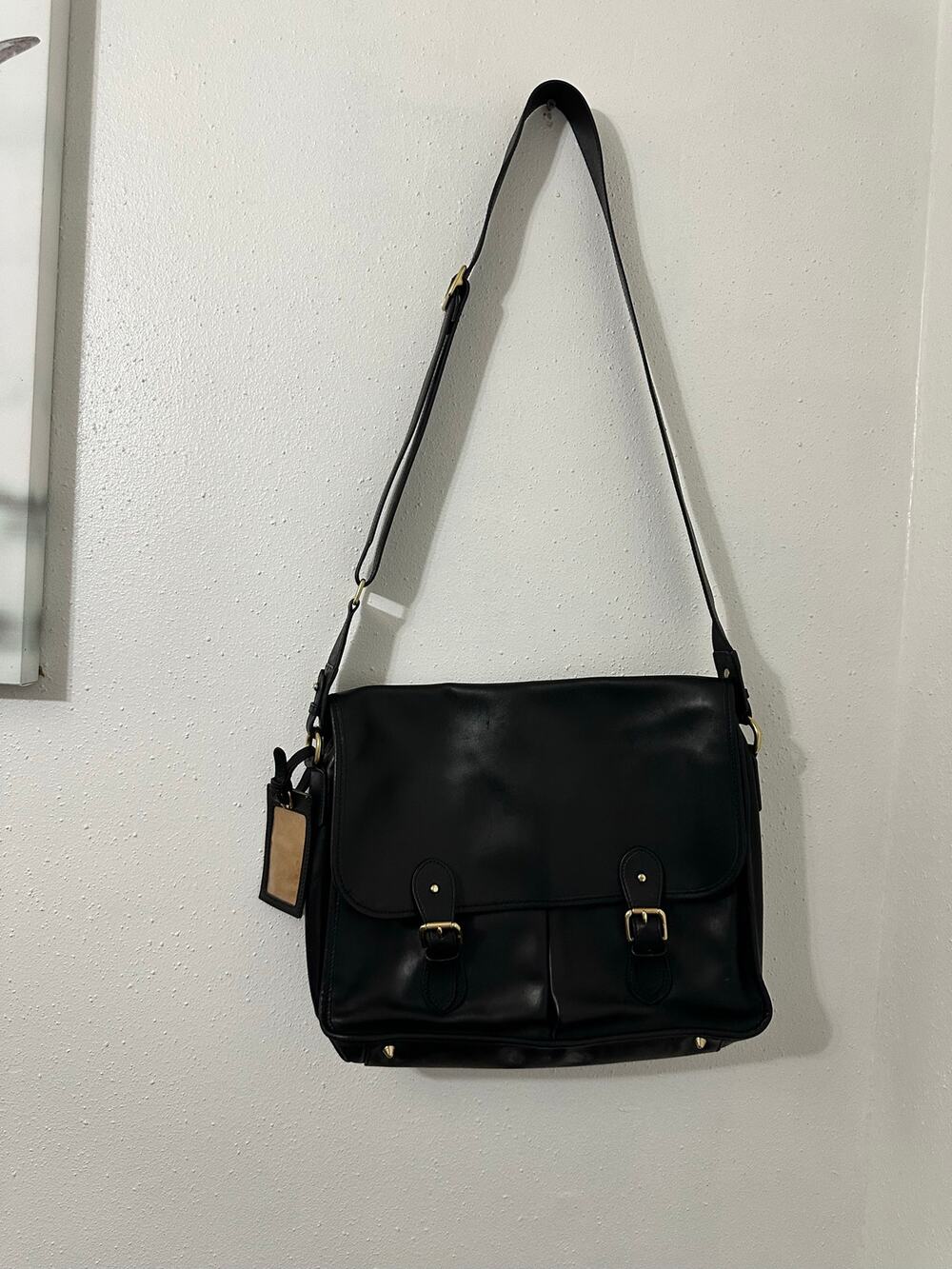 Polo Ralph Lauren Leather Messenger Back